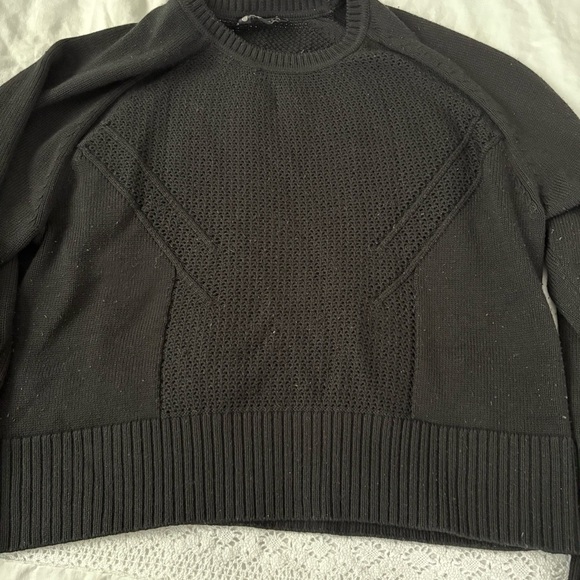 Athleta XL Black Cortina Merino Wool Sweater Merino wool blend. - Picture 3 of 6